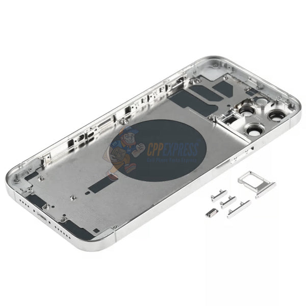 iPhone 12 Pro Max Battery Back Door - Perfect Fit Premium Back Cover Case Housing - Silver