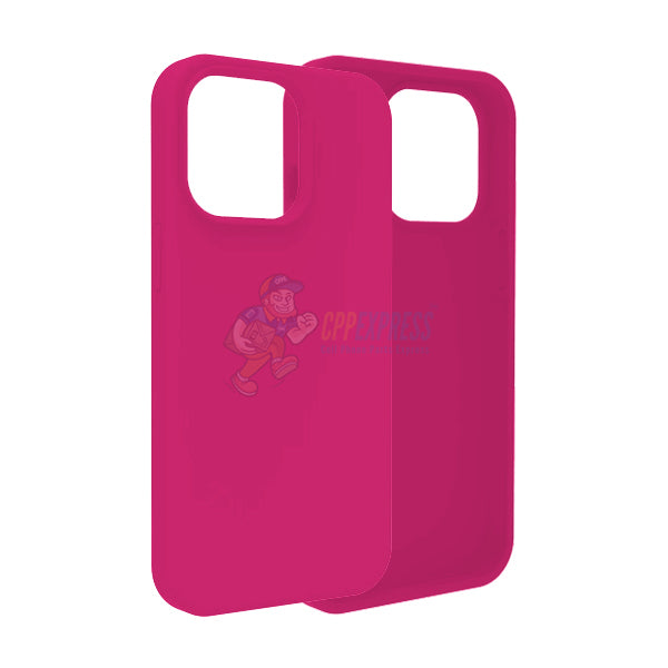 iPhone 13 Pro Slim Soft Silicone Protective ShockProof Case Cover Hot Pink