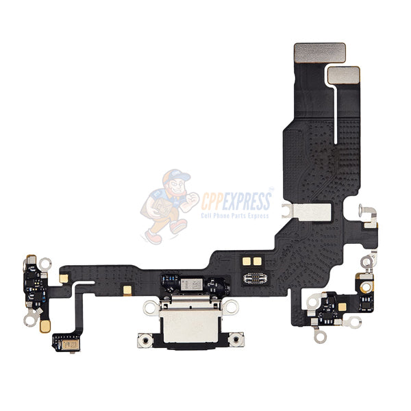 iPhone 15 Charging Port Dock Connector Flex Cable -  Black