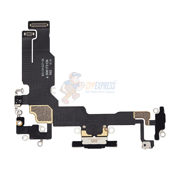 iPhone 15 Charging Port Dock Connector Flex Cable -  Black