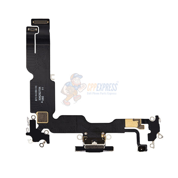 iPhone 15 Plus Charging Port Dock Connector Flex Cable -  Black