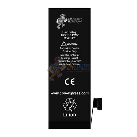 Premium Quality High Capacity Internal Battery Replacement - Compatible With iPhone Model 5 (CPPE PRO)