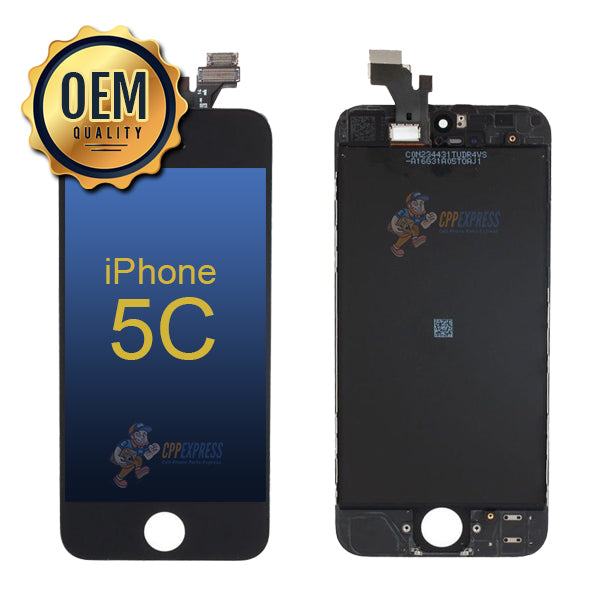 iPhone 5C - LCD Touch Screen Digitizer Complete Assembly - Black