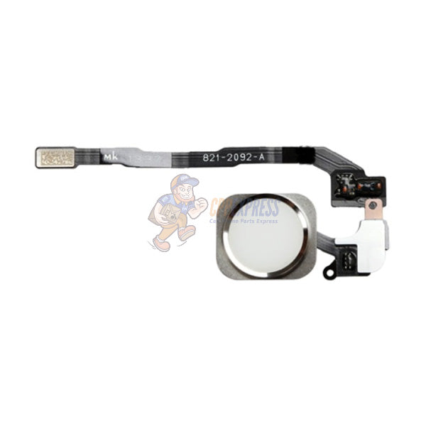 iPhone 5SE Compatible Home Button With Flex Cable - White