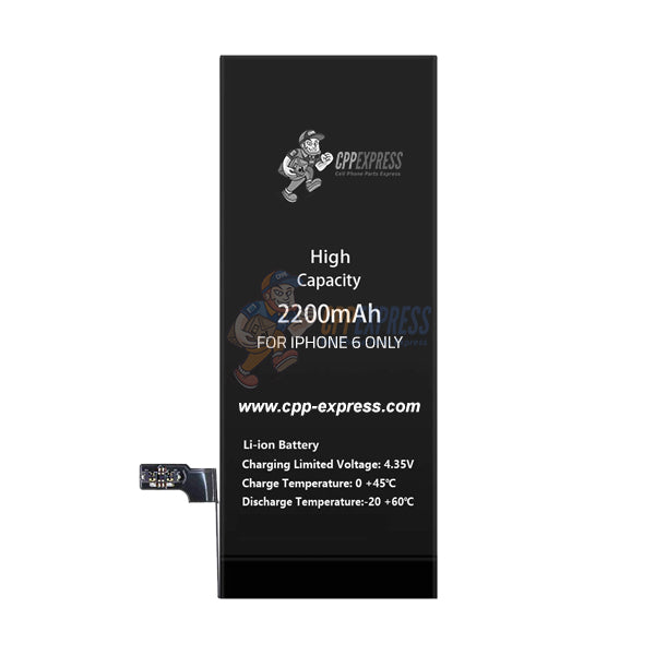 Premium Quality High Capacity Internal Battery Replacement - Compatible With iPhone Model 6 (CPPE PRO)