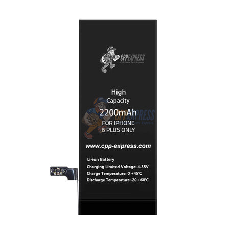 Premium Quality High Capacity Internal Battery Replacement - Compatible With iPhone Model 6 Plus (CPPE PRO)