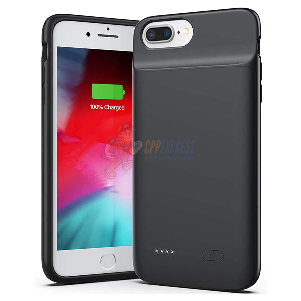 iPhone 7 Plus iPhone 8 Plus Juice Vault Battery Backup Power Bank Charging Case Cover Black