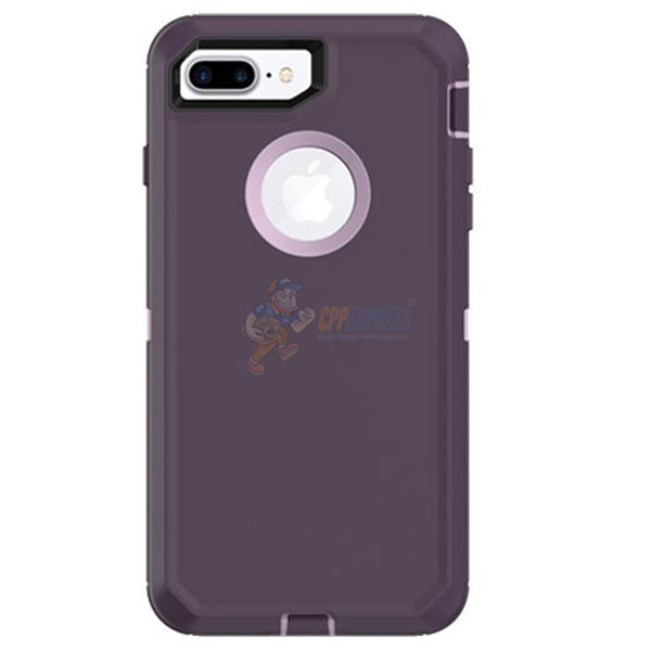 iPhone 7 Plus iPhone 8 Plus Shockproof Defender Case Cover Purple