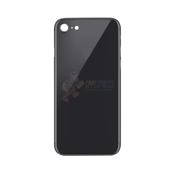 iPhone 8 Glass Back Door Perfect Fit Premium Back Glass - Black