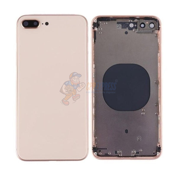 iPhone 8 Plus Back Glass Housing Pre-Installed Small Parts Premium - Gold