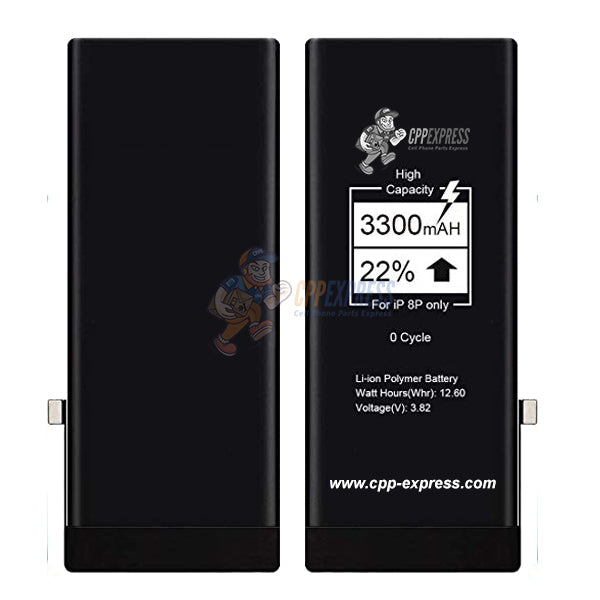 Premium Quality High Capacity Internal Battery Replacement - Compatible With iPhone Model 8 Plus (CPPE PRO)