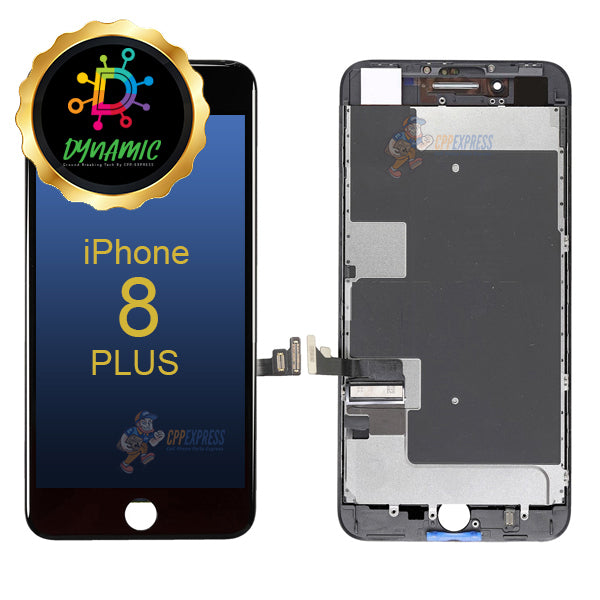 iPhone 8 Plus Dynamic Premium LCD Display Touch Screen Digitizer Assembly with Back Plate - Black