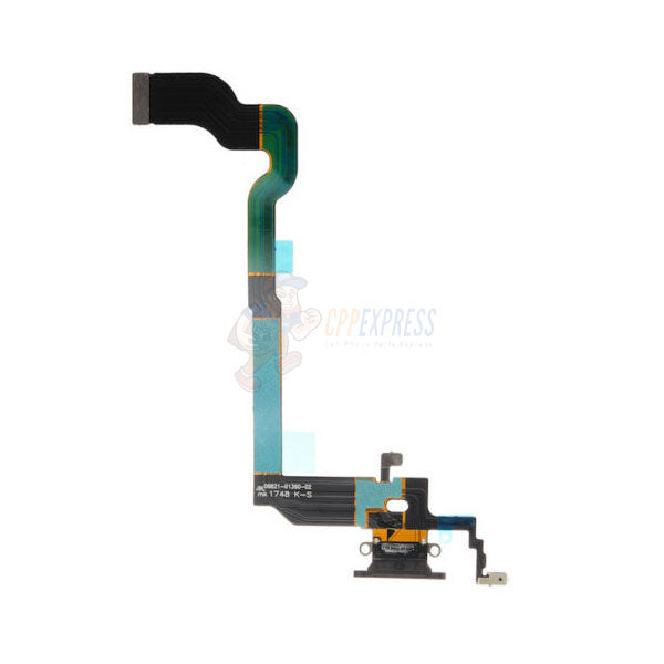 iPhone X Charging Port Dock Connector Flex Cable - Black