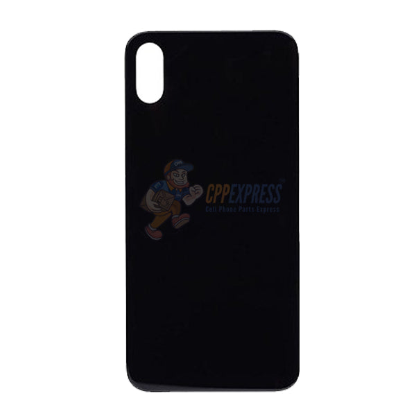 iPhone X Glass Back Door Perfect Fit Premium Back Glass - Black