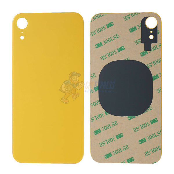 iPhone XR Glass Back Door Perfect Fit Premium Back Glass - Yellow