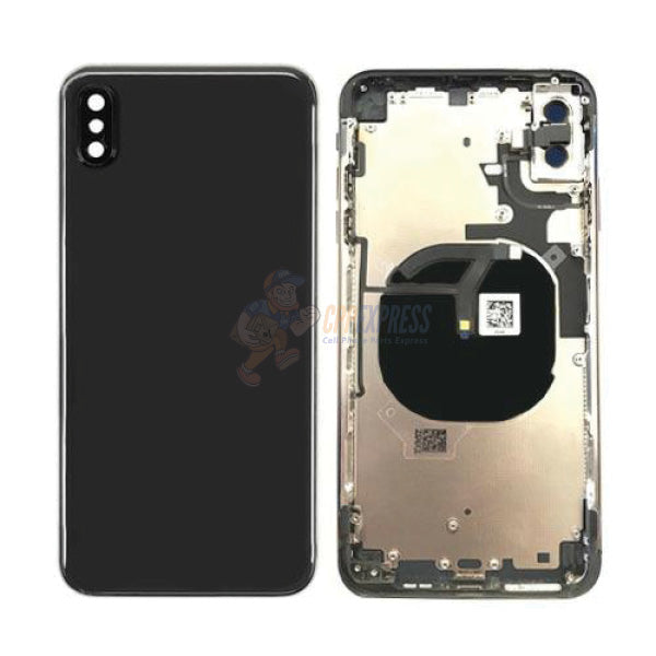 iPhone XS Battery Back Door - Perfect Fit Premium Back Cover Case Housing - Black