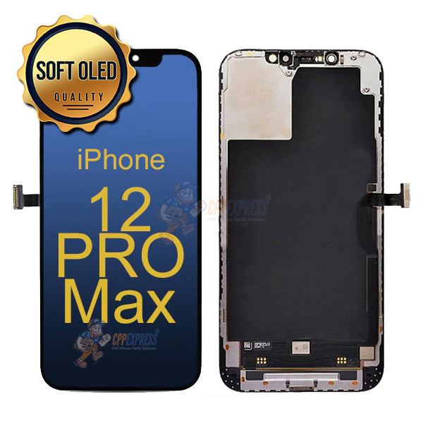 iPhone 12 Pro Max - SL Soft OLED 120Hz Display Touch Screen Digitizer Assembly - Black