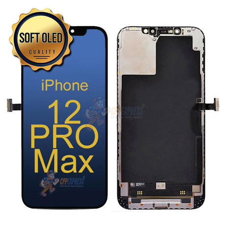 iPhone 12 Pro Max - SL Soft OLED 120Hz Display Touch Screen Digitizer Assembly - Black