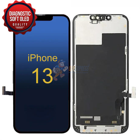 iPhone 13 - Soft OLED Reading Diagnostic Display Touch Digitizer Assembly - Black