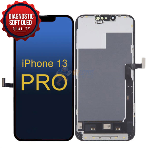 iPhone 13 Pro - Soft OLED Reading Diagnostic Display Touch Digitizer Assembly - Black