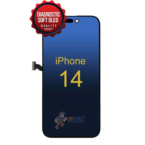 iPhone 14 - Soft OLED Reading Diagnostic Display Touch Digitizer Assembly - Black