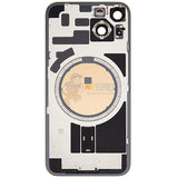 iPhone 14 Battery Back Door Glass Cover with Metal Back Plate - Yellow