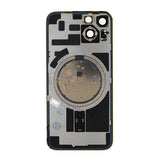 iPhone 14 Battery Back Door Glass Cover with Metal Back Plate - Yellow