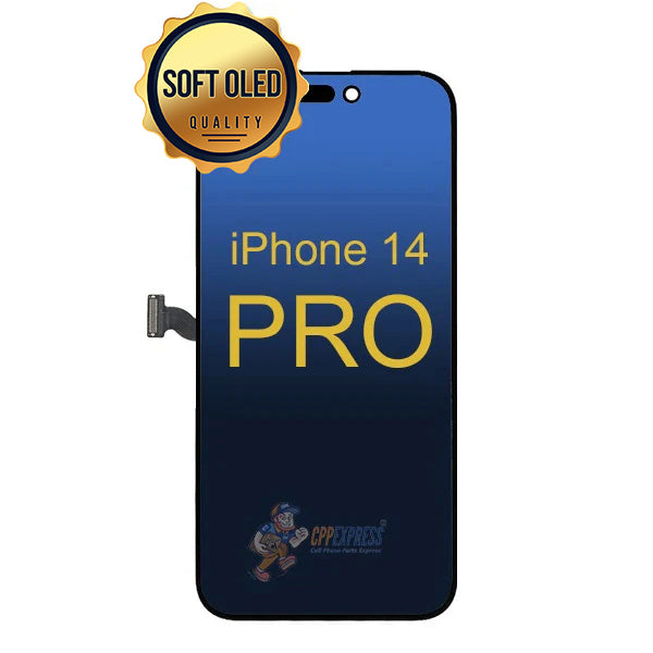 iPhone 14 Pro - Soft OLED 120Hz Display Touch Screen Digitizer Assembly - Black