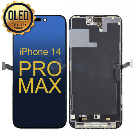 iPhone 14 Pro Max - Soft OLED 120Hz Display Touch Screen Digitizer Assembly - Black