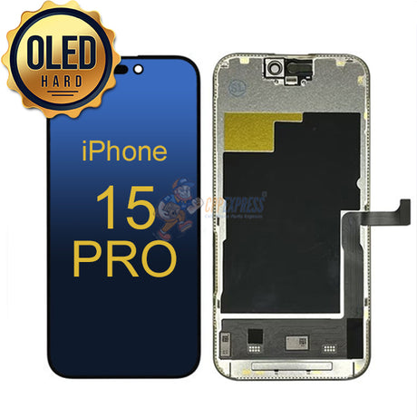 iPhone 15 Pro - Hard OLED Display Touch Screen Digitizer Assembly Black