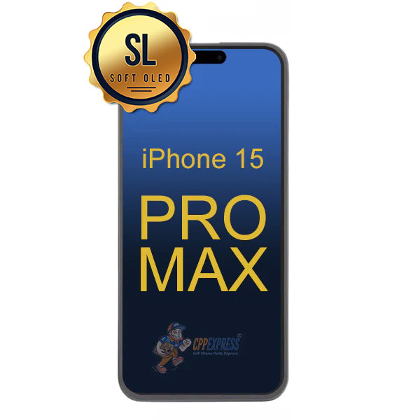 iPhone 15 Pro Max - SL Soft OLED 120Hz Display Touch Screen Digitizer Assembly - Black