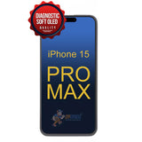 iPhone 15 Pro Max - Soft OLED Reading Diagnostic Display Touch Digitizer Assembly - Black