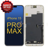 iPhone 15 Pro Max - Soft OLED Reading Diagnostic Display Touch Digitizer Assembly - Black
