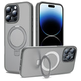 iPhone 15 Pro Max Shockproof Magnetic Case With Stand Holder