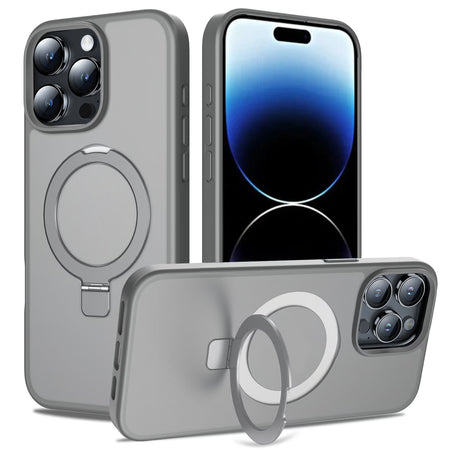 iPhone 15 Pro Max Shockproof Magnetic Case With Stand Holder