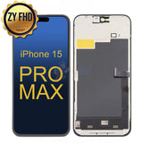 iPhone 15 Pro Max ZY FHD 120HZ LCD Display Touch Digitizer Assembly - Black