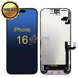 iPhone 16 - Hard OLED Display Touch Screen Digitizer Assembly - Black