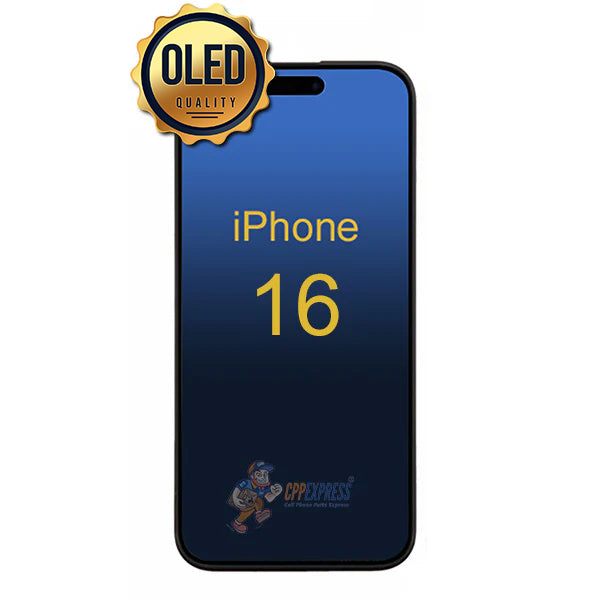iPhone 16 - Soft OLED Display Touch Screen Digitizer Assembly - Black