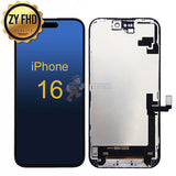 iPhone 16 - ZY FHD LCD Display Touch Screen Digitizer Assembly - Black