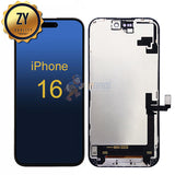 iPhone 16 - ZY Quality LCD Display Touch Screen Digitizer Assembly - Black