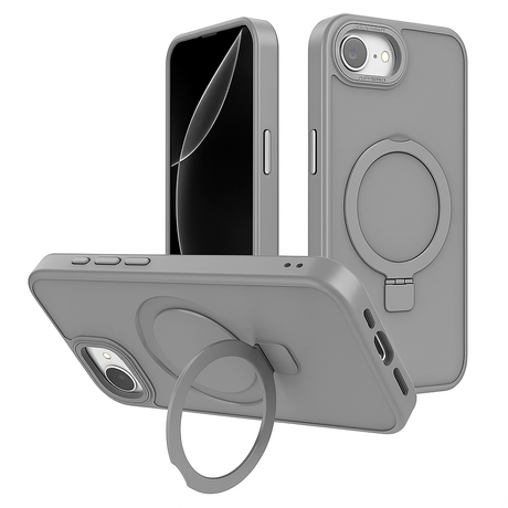 iPhone 16E Shockproof Magnetic Case With Invisible Stand Holder