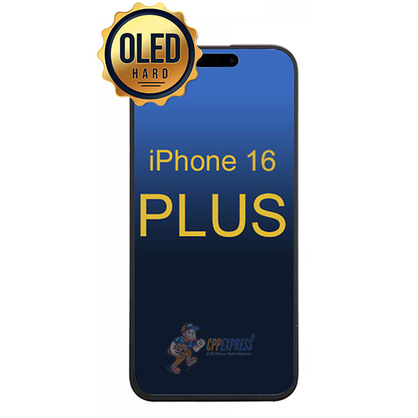 iPhone 16 Plus - Hard OLED Display Touch Screen Digitizer Assembly - Black