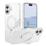 iPhone 16 Plus Shockproof Magnetic Case With Invisible Stand Holder