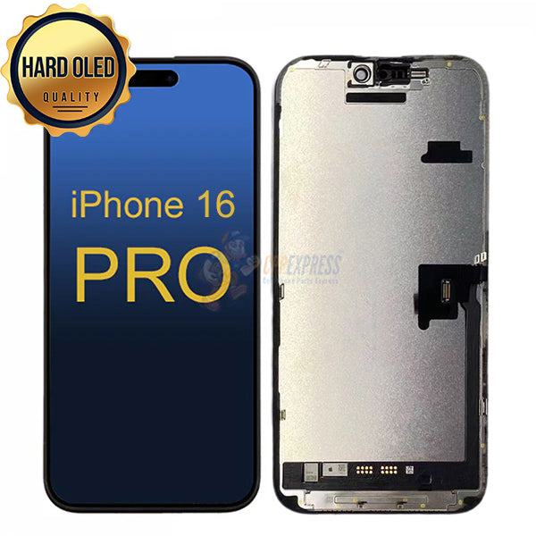iPhone 16 Pro - Hard OLED Display Touch Screen Digitizer Assembly - Black