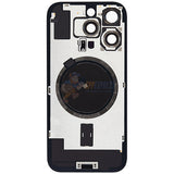 iPhone 16 Pro Glass Battery Back Door Cover - Premium Perfect Fit Big Camera Hole - Black