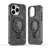 iPhone 16 Pro Glitter Magsafe with Stand ShockProof Protective Case Cover