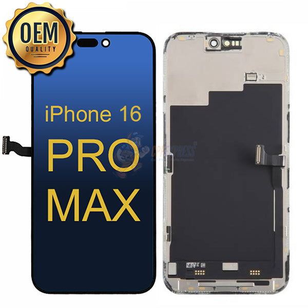 iPhone 16 Pro Max - OEM LCD Display Touch Screen Digitizer Assembly - Black