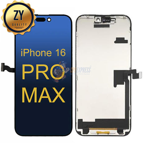 iPhone 16 Pro Max - ZY COF FHD LCD Display Touch Screen Digitizer Assembly - Black
