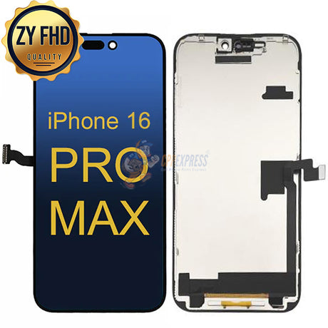 iPhone 16 Pro Max - ZY FHD LCD Display Touch Screen Digitizer Assembly - Black