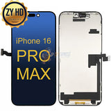 iPhone 16 Pro Max - ZY HD 120Hz LCD Display Touch Screen Digitizer Assembly - Black